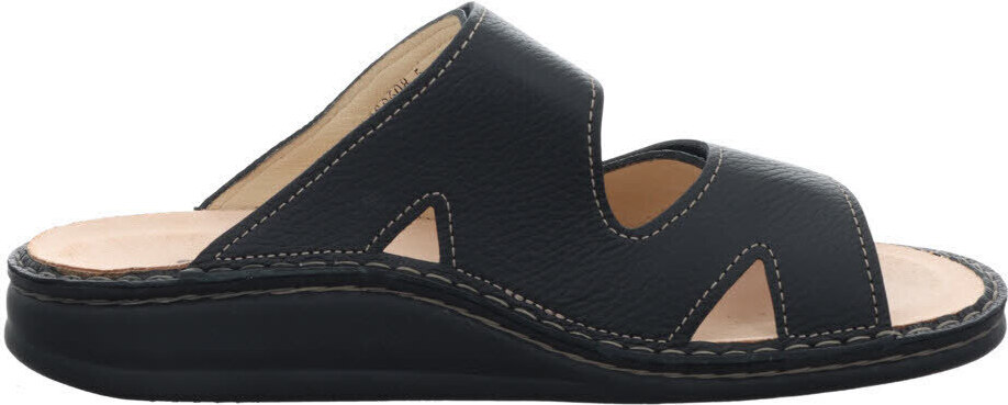 Finn Comfort, Danzig-Soft, pánske, mule, čierne, kožené, NEW - pánska obuv sandále / mule, čierne, kožené (bison)