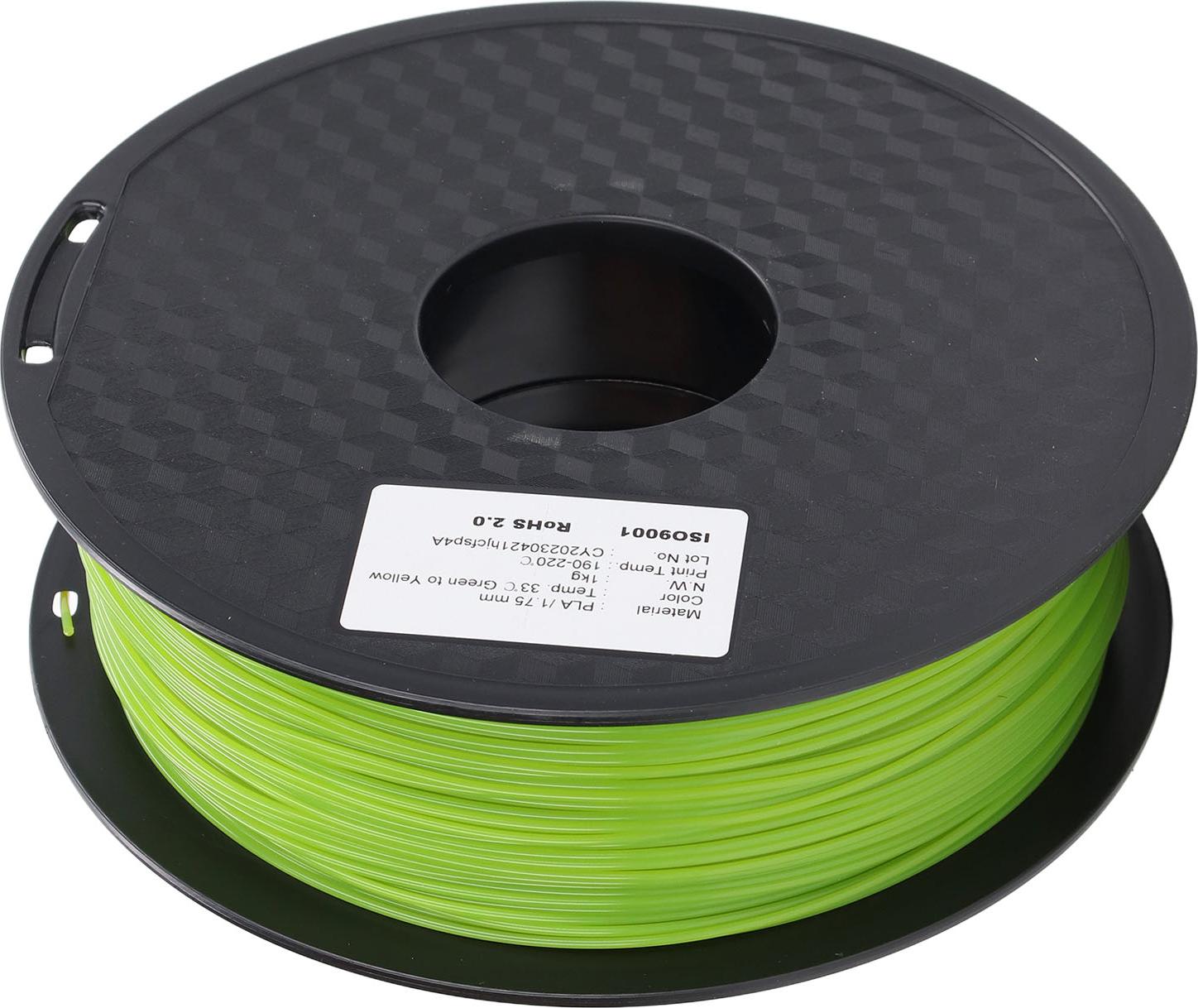 TWO TREES 3D-Druckerfilament, grün-gelb, thermochrom, gute Schichthaftung