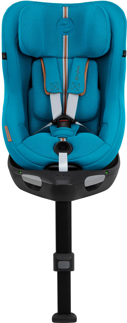 CYBEX Gold Kinder-Autositz Sirona Gi i-Size Plus inkl. Base, Ab ca. 3 Monaten bis 4 Jahre (Ab Geburt mit Neugeboreneneinlage), Max. 20 kg, 61 - 105 cm (Ab 40 cm mit Neugeboreneneinlage), Beach Blue 522001669