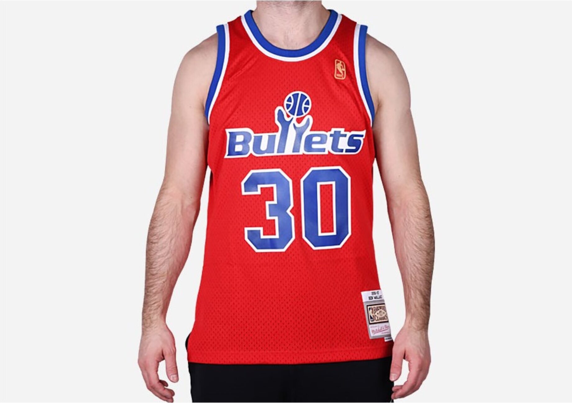 Hemd Mitchell & Ness & Swingman-Trikot Washington Bullets SMJY3144WBU96BWAUNRD