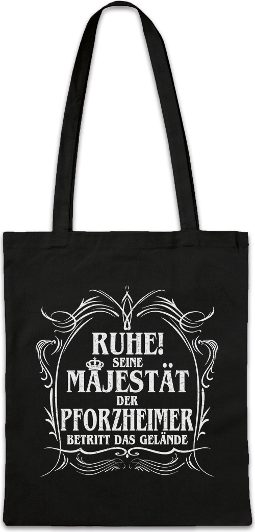 Urban Backwoods Seine Majestät Der Pforzheimer, Stofftasche, Farbe: Schwarz BG17978BK_2