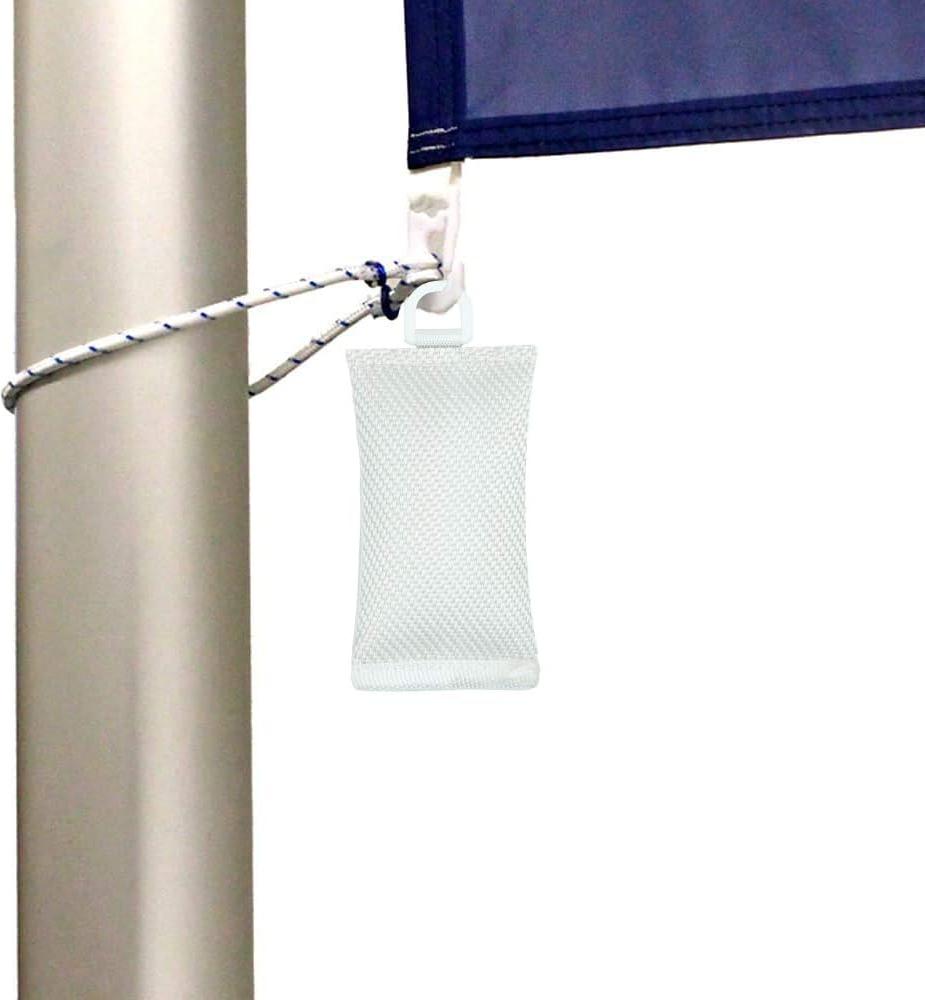 Markenlos Flaggenbefestigungsset - Flaggengewicht + Flaggenlussen - 6 Stück