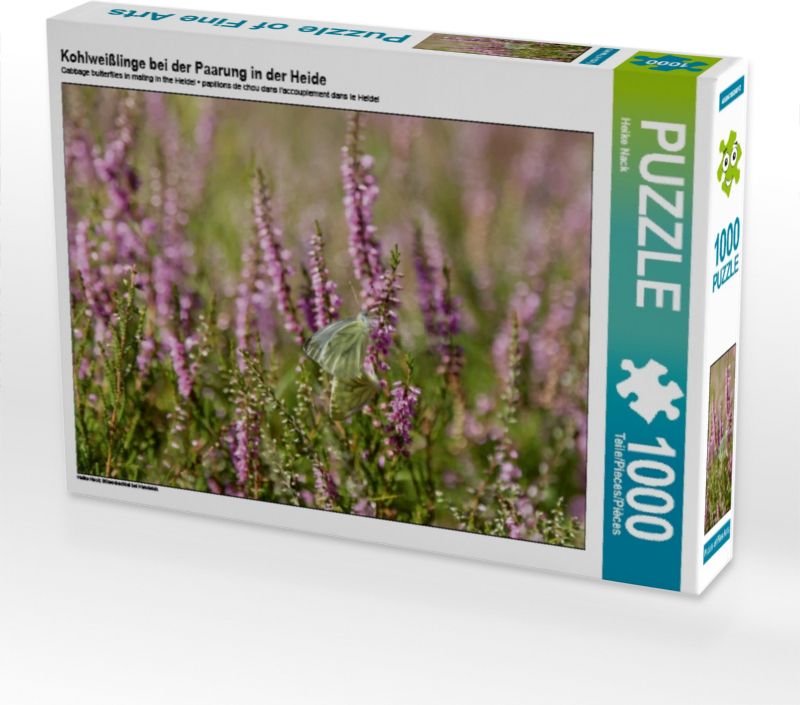 Calvendo Kohlweißlinge bei der Paarung in der Heide 1000 Teile Puzzle quer 640x480mm, Nack Heike; 7438060
