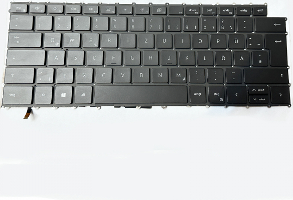 Ersatz-Tasten Für Dell XPS 15 9500 Laptop - UK Layout, Mit Hintergrundbeleuchtung, Gebraucht