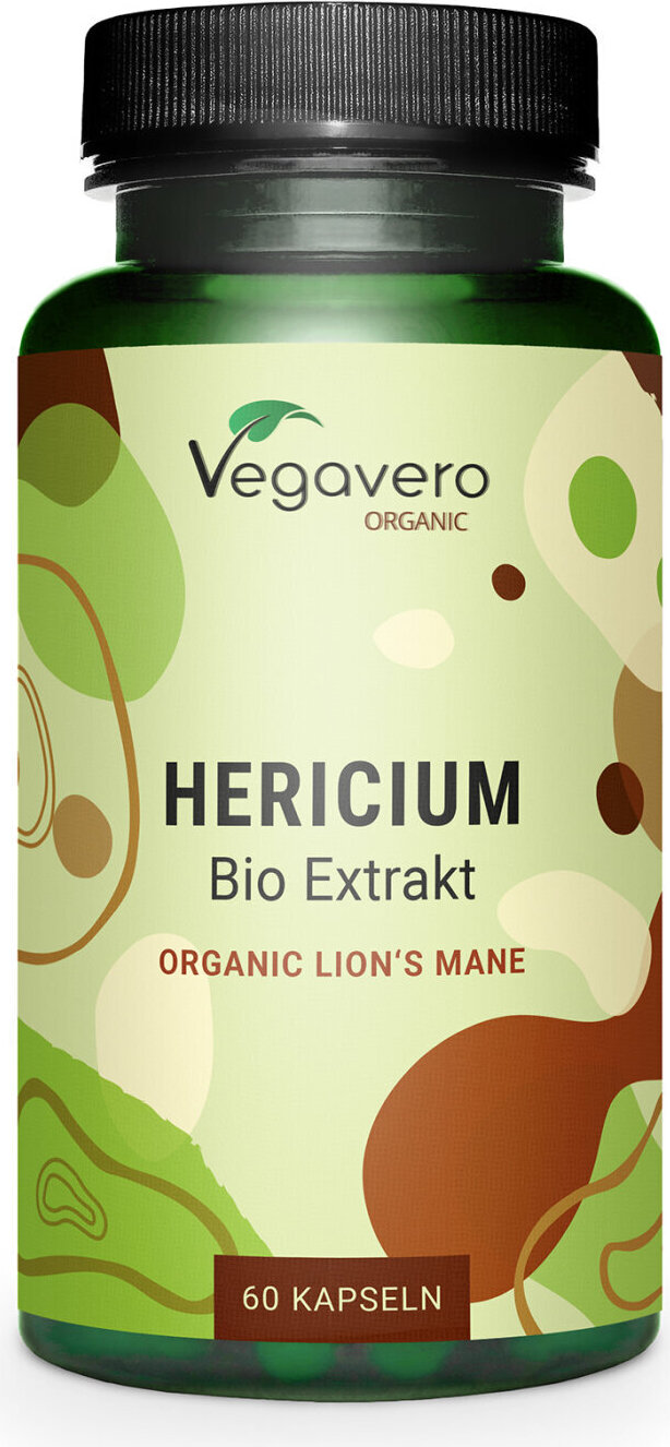 Vegavero HericiumExtrakt | 60 Kapseln | mit 50% Polysacchariden | vegan X00168GFHF