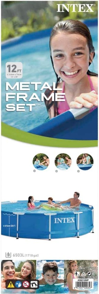 INTEX Kovový rám na bazén 366x76 cm 28210NP