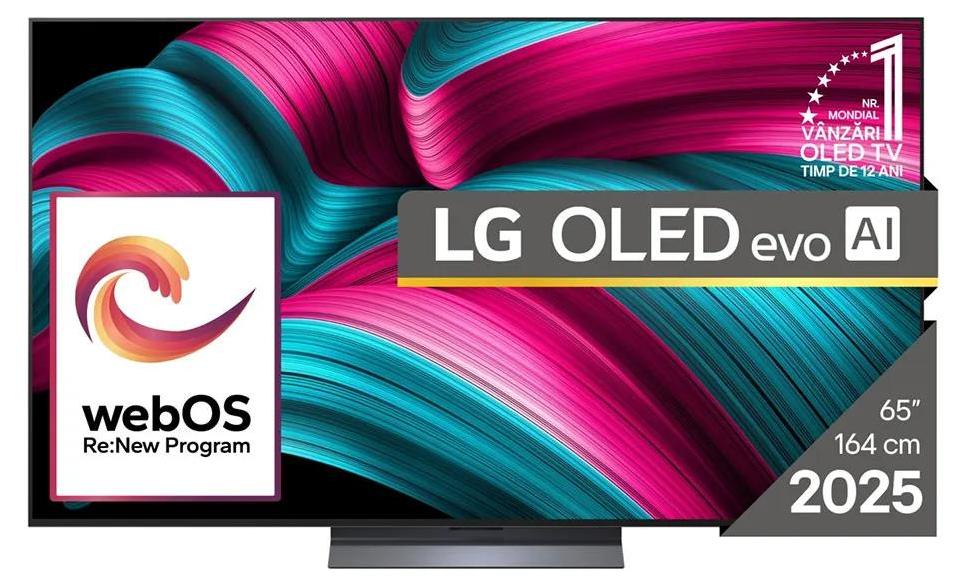 LG OLED evo AI OLED65C51LA, 165,1 cm (65"), 3840 x 2160 px, OLED evo, Smart TV, Wi-Fi, Čierna
