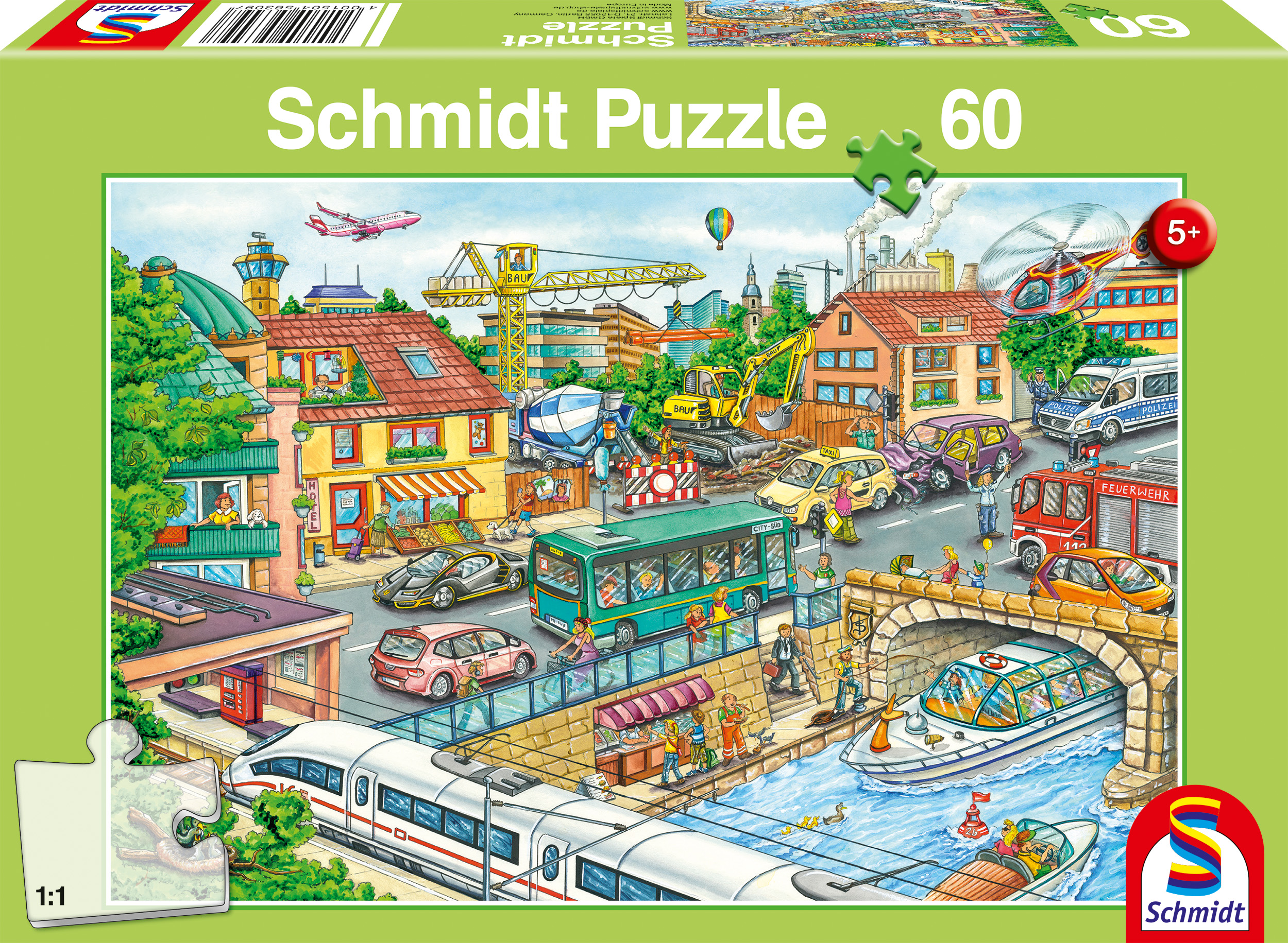 Schmidt Spiele Puzzle 60 Teile Fahrzeuge & Verkehr 410516