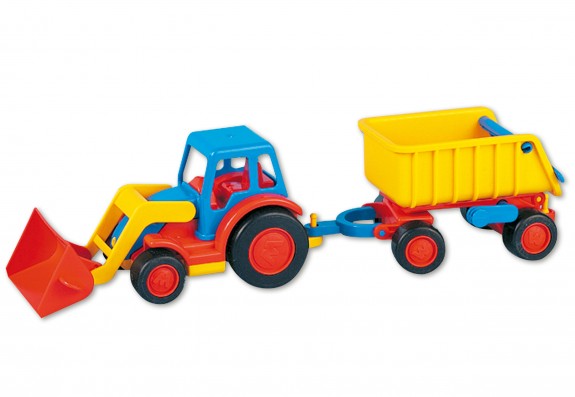 WADER Traktor Trecker Landwirtschaftsfahrzeug Kinderspielzeug Herkules 30 cm 
