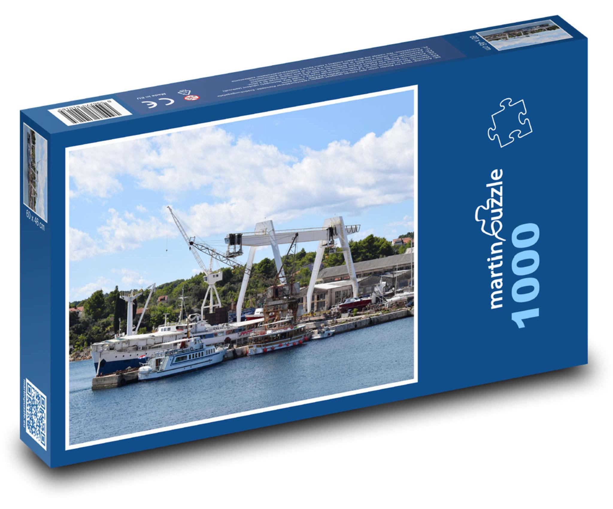 MCprint martinpuzzle - Puzzle 1000 Teile - Frachtschiffe im Hafen