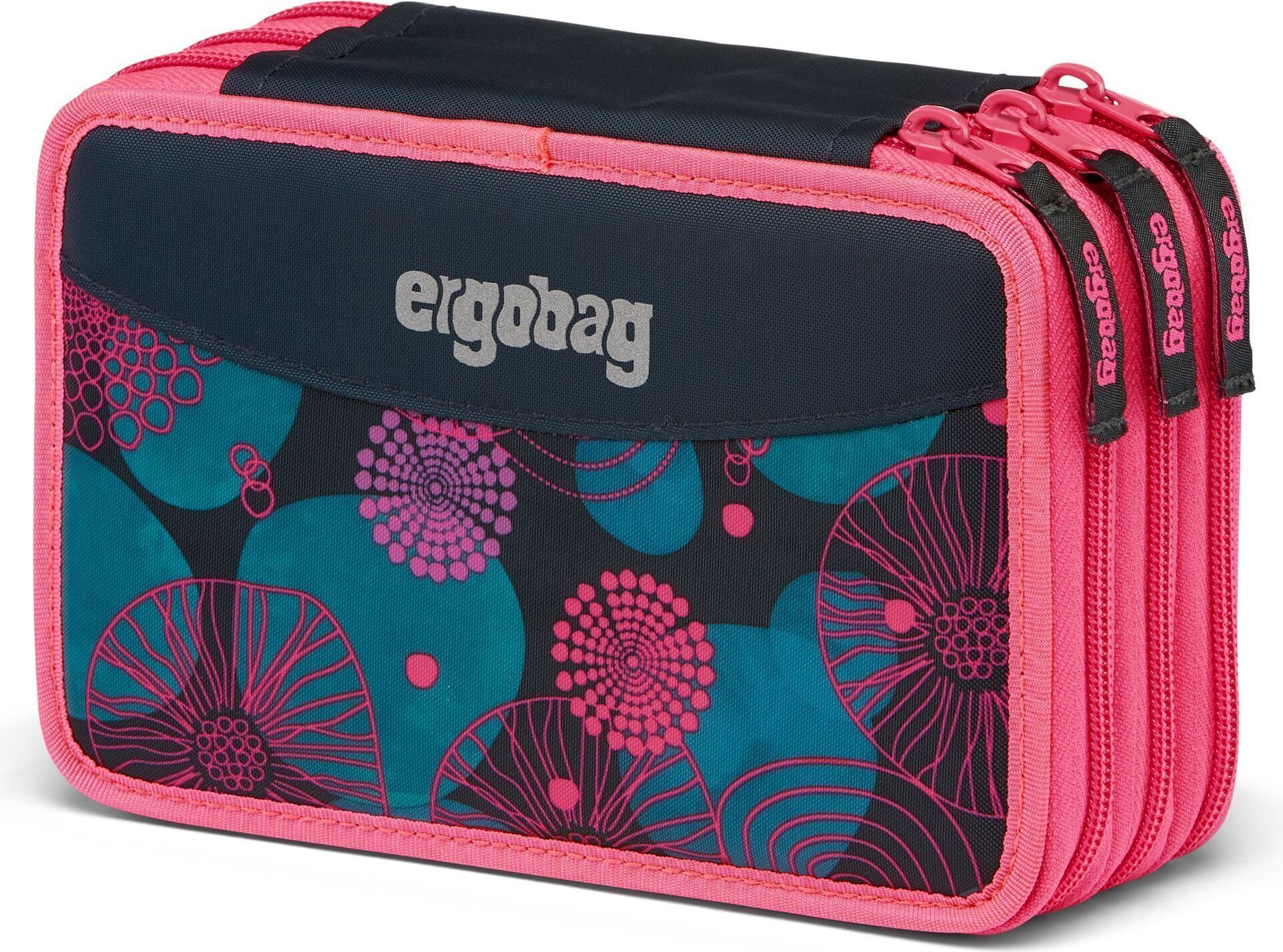 ergobag potlood etui Maxi Pencil Case VerfolgBärjagd donkerblauw