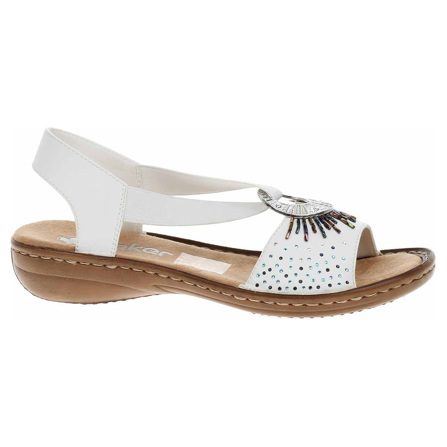 Damen Sandalen Rieker 60880-80 weiß 41 6088080