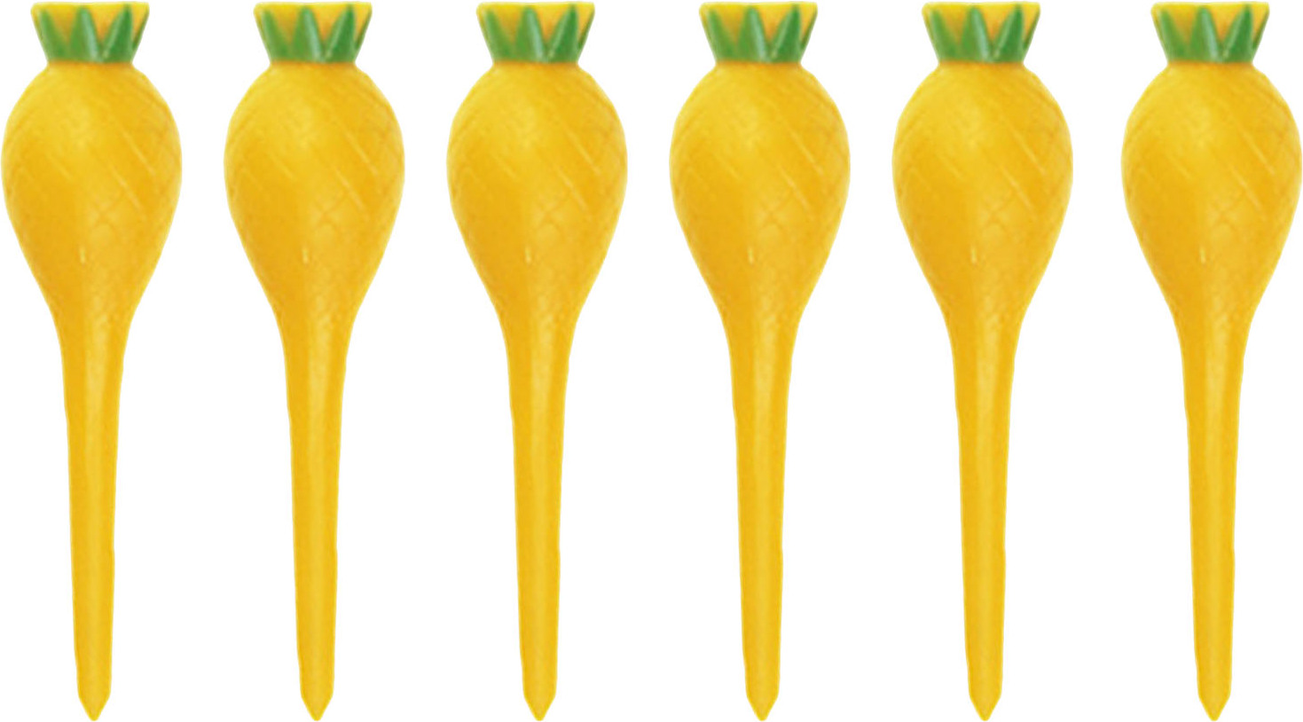 Bremen 6 Stück Golf-Tees, Kunststoff-Golf-Übungstees, Cartoon-Ananas-Schlangen-Golf-Tees, Golf-Trainingshilfe für Golfsport im Freien 4199507