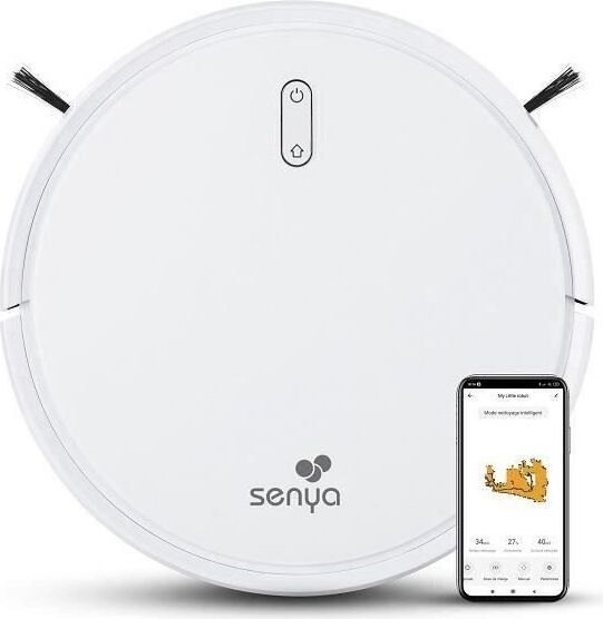 Senya My Little Robot SYCN-VC009 Robotický vysávač Connecta WiFi programovateľná aplikácia Leto 2000 Pa 120 min Koberce Tvrdé podlahy Tichý 60 DB ideálny Poils.