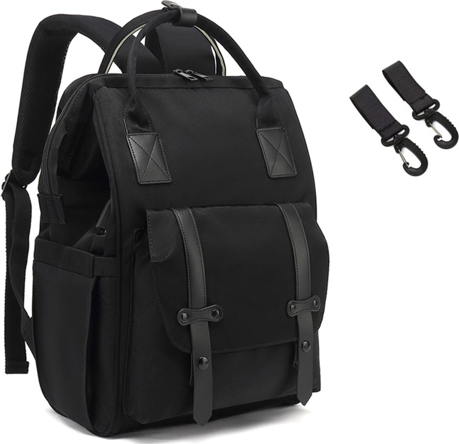 STILVORA Rucksäcke USB Mehrzweck Wickeltasche ,Windeltasche,Praktische, vielseitige Tasche für Ausflüge und Reisen,Schwarz