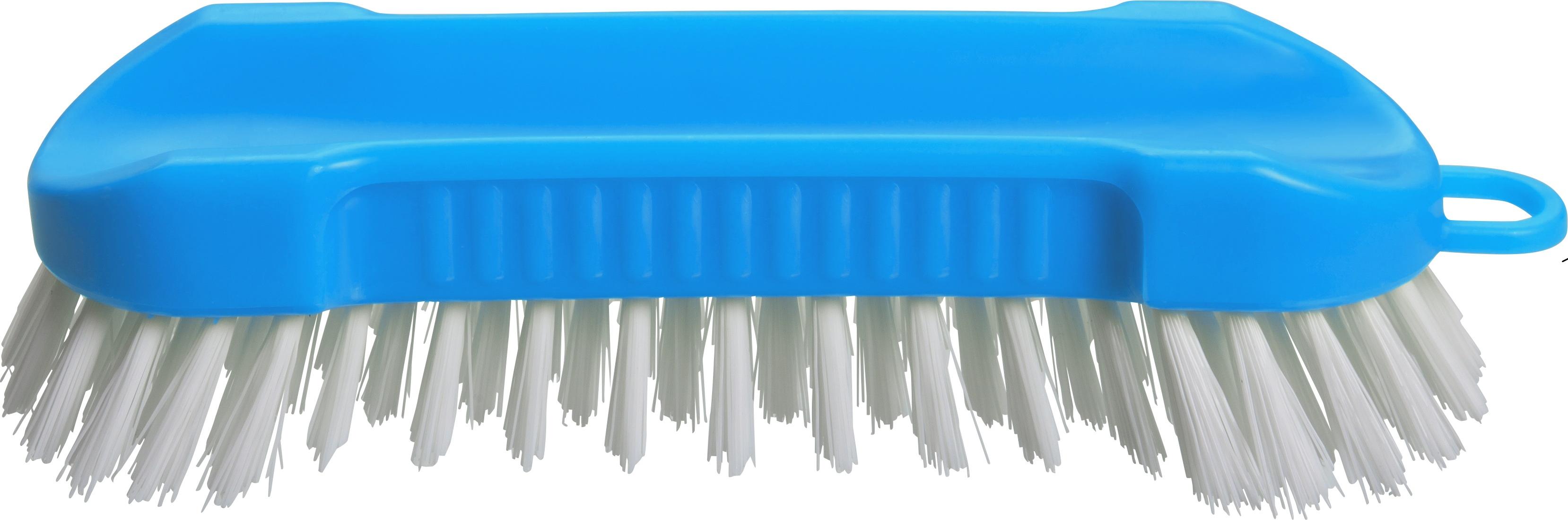 haug buersten haug bürsten Scheuerbürste rund - in Türkis - Handbürste zum Putzen und Scheuern - Länge ca. 17 cm 58085