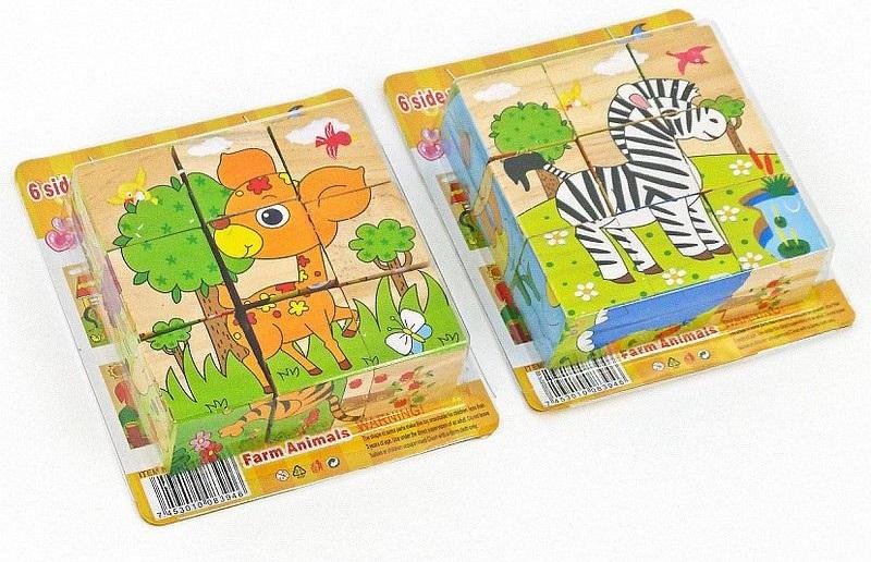 Drevené puzzle zvieratká MIX (Hračky - Drevené hračky)