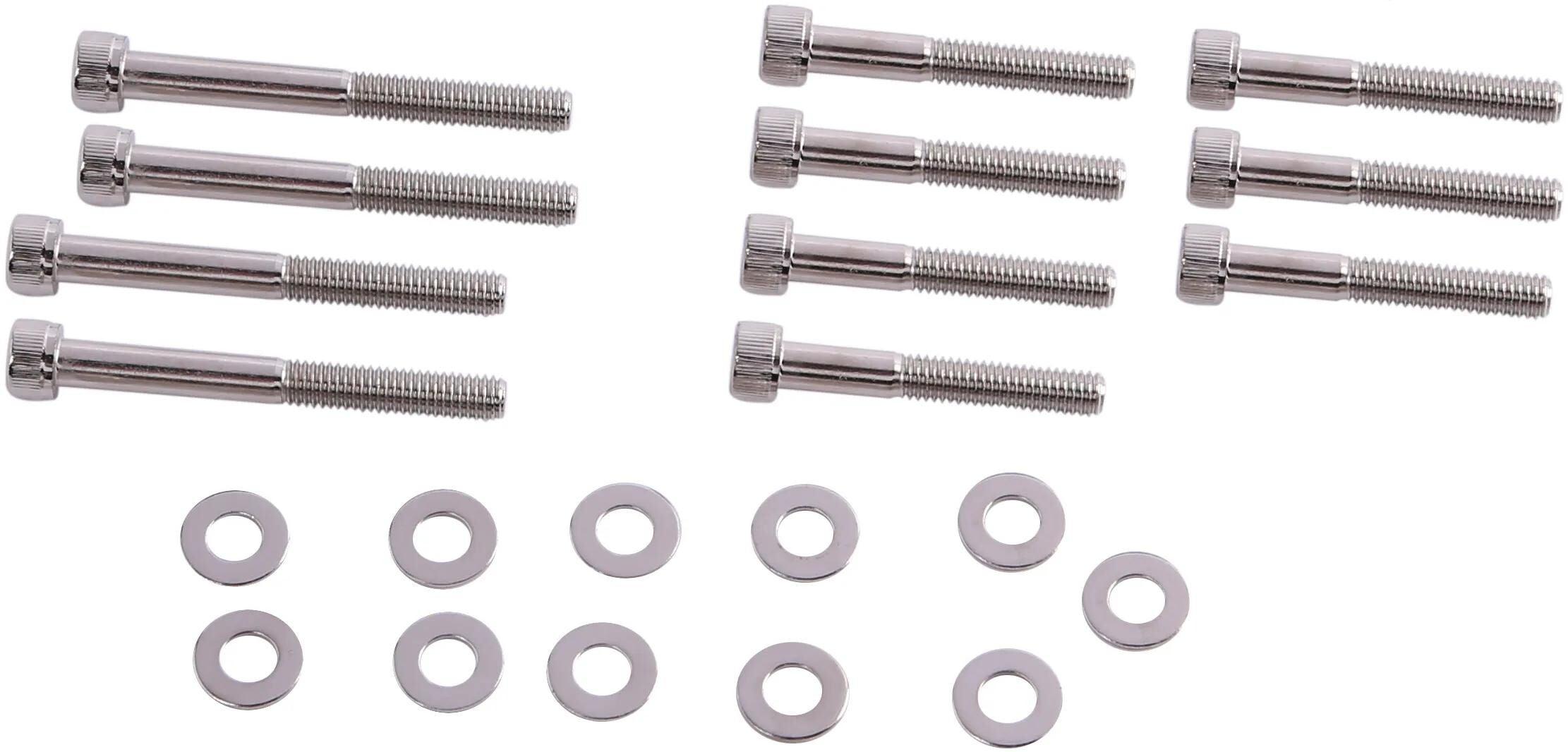 TNT Haubenschraubensatz Schraubensatz Motorabdeckung Peugeot 50 Chrom 171010