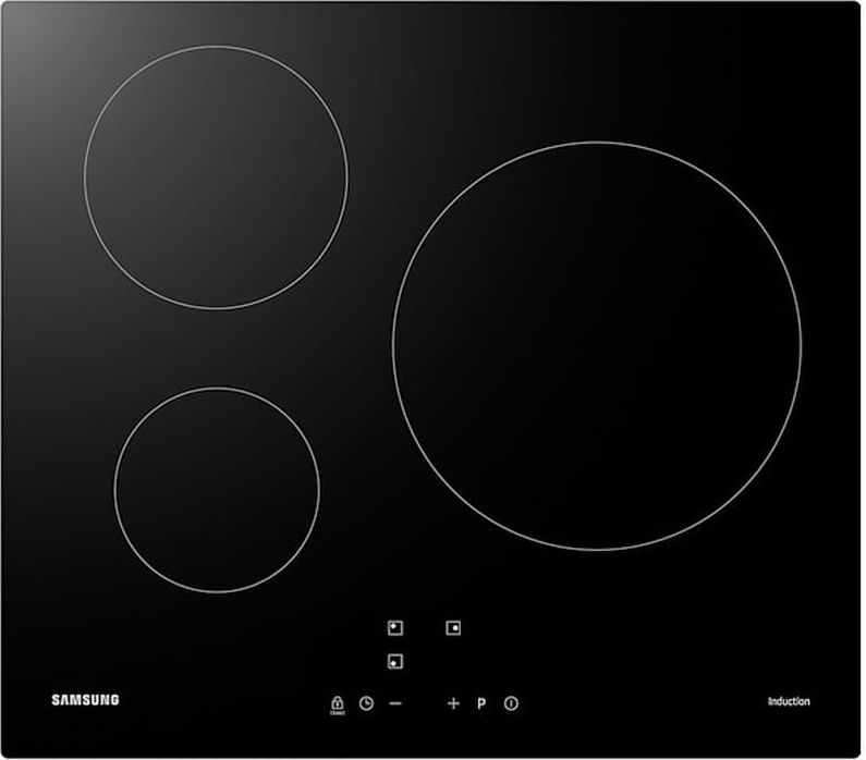 Samsung NZ63M3NM1BB/UR, Čierna, Vstavaný, Indukčná varná doska so zónami, 3 zone(s), 3 zone(s), Bežné