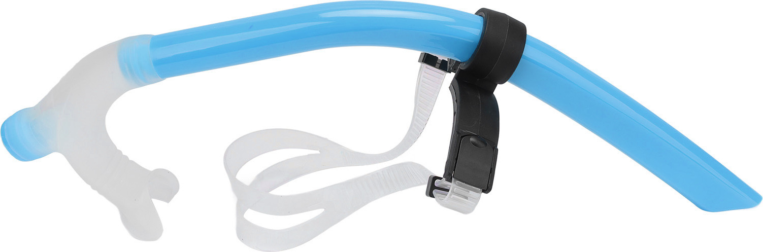 Cocosity Schwimmen Schnorchel Reduzierte Drag Silikon Schwimmen Atemschlauch mit verstellbaren Kopfbügel für Schnorcheln Tauchen (Sky Blue )