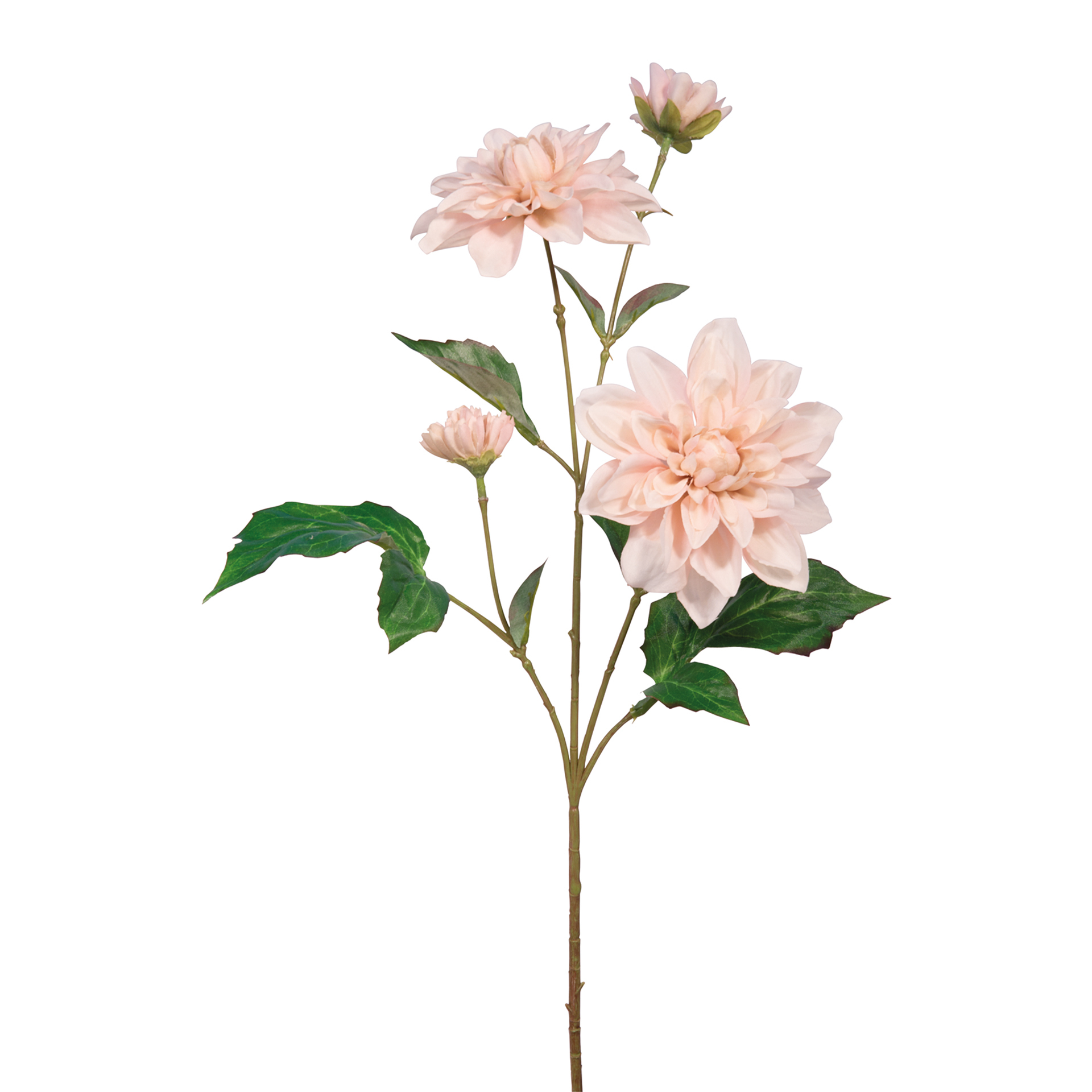 Fink Kunstblume Dahlie rose, weiß Kunstfasern Höhe 64 cm 181064