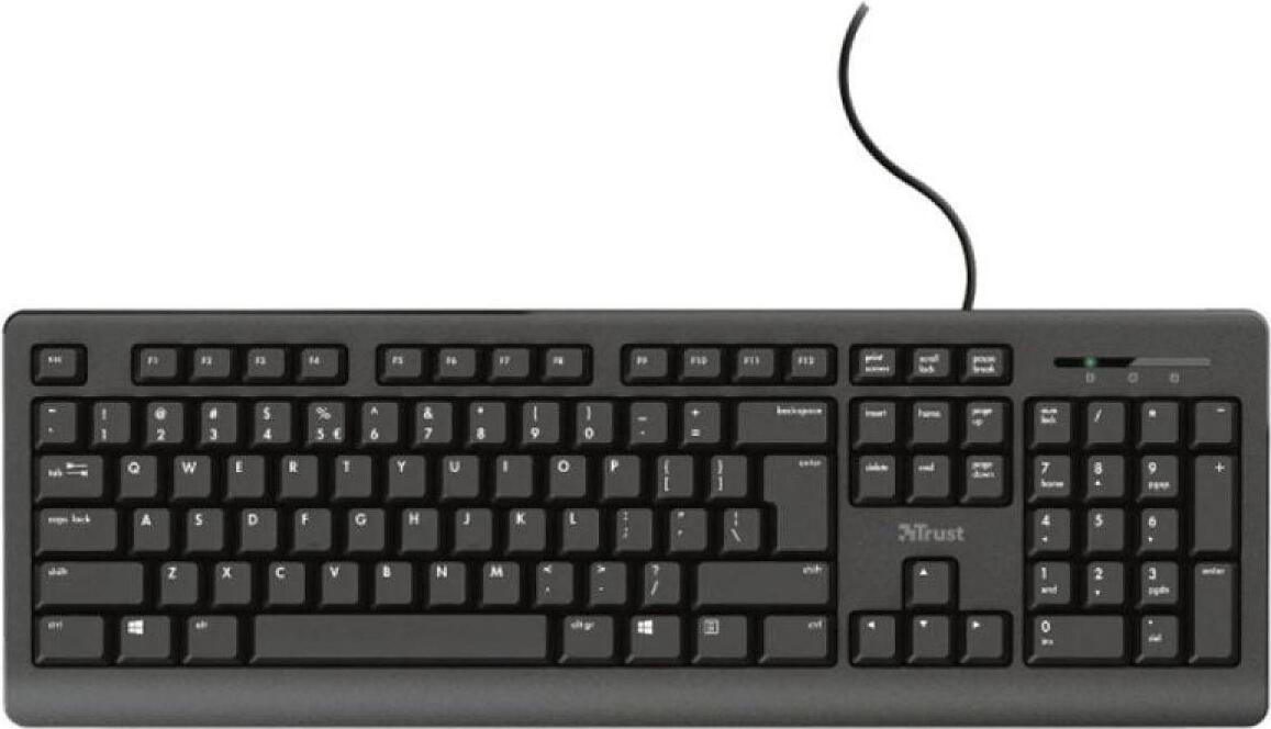 Tastatur Trust 23883 PRIMO Schwarz Qwerty Spanisch