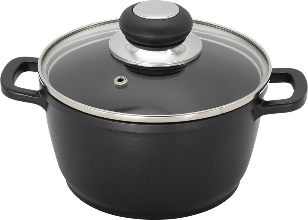 Kochtopf mit Glasdeckel Ø16 cm EUROHOME® 501394