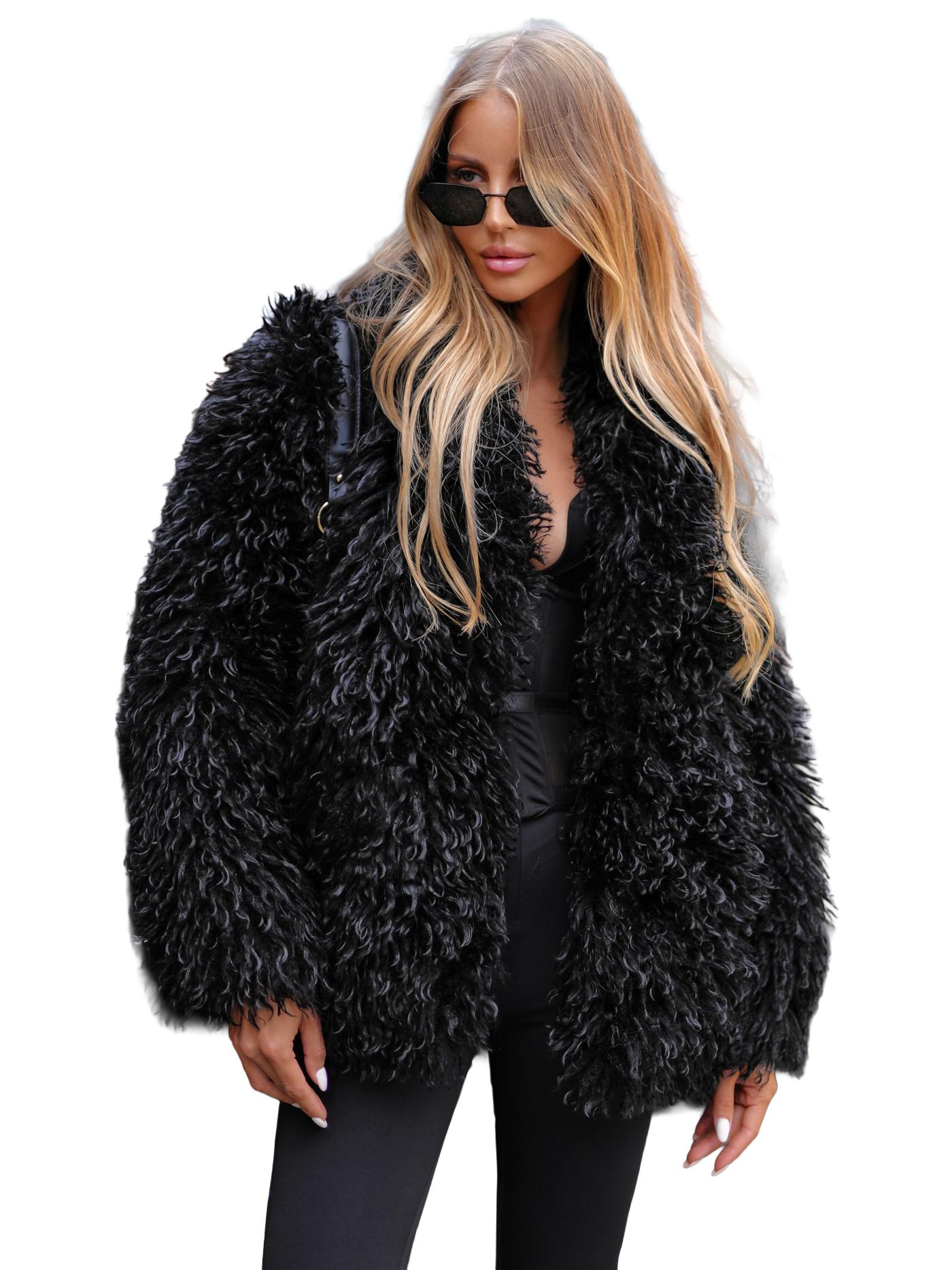 Damen Winterjacke Schwarz OZONEE JS/11Z8251 L