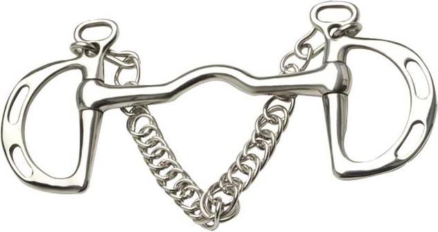 Zilco Springkandare Kimblewick Gebiss Stangengebiss mit leichter Zungenfreiheit 11,5cm