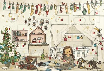 Adventný kalendár - Vianoce s Anouk | Nástenný kalendár