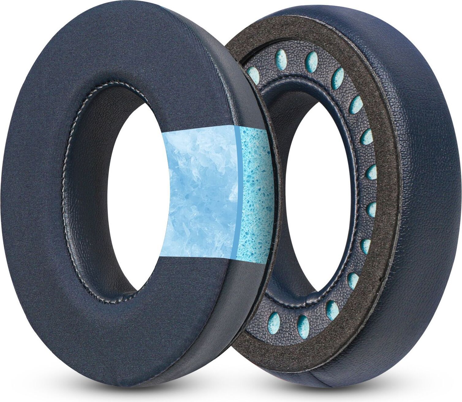 INF Chladiace gélové náušníky pre slúchadlá Bose QC35 Modrá