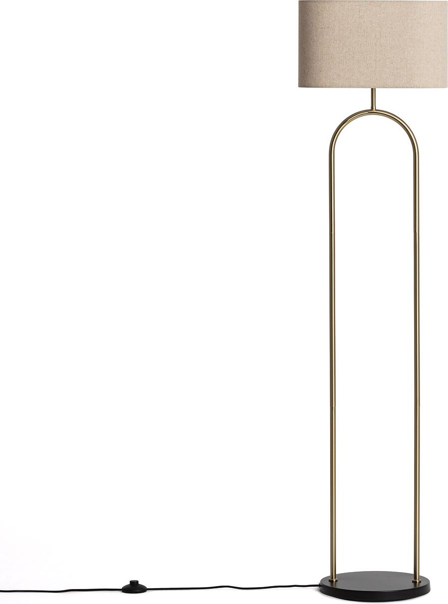 LEDKIA Stehlampe Metall Brilthor Gold