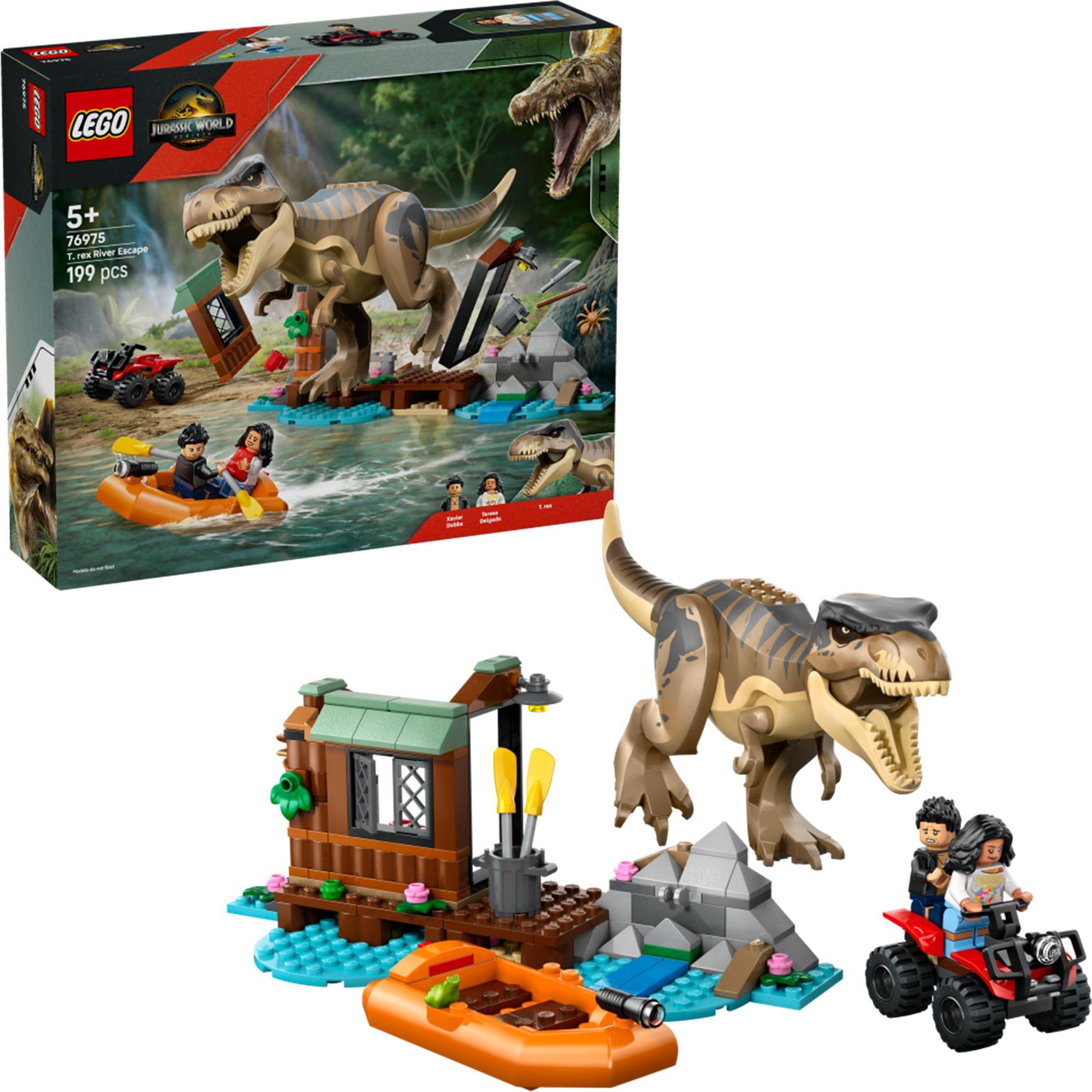 LEGO® Jurassic World 76975 T-rex a útek z rieky