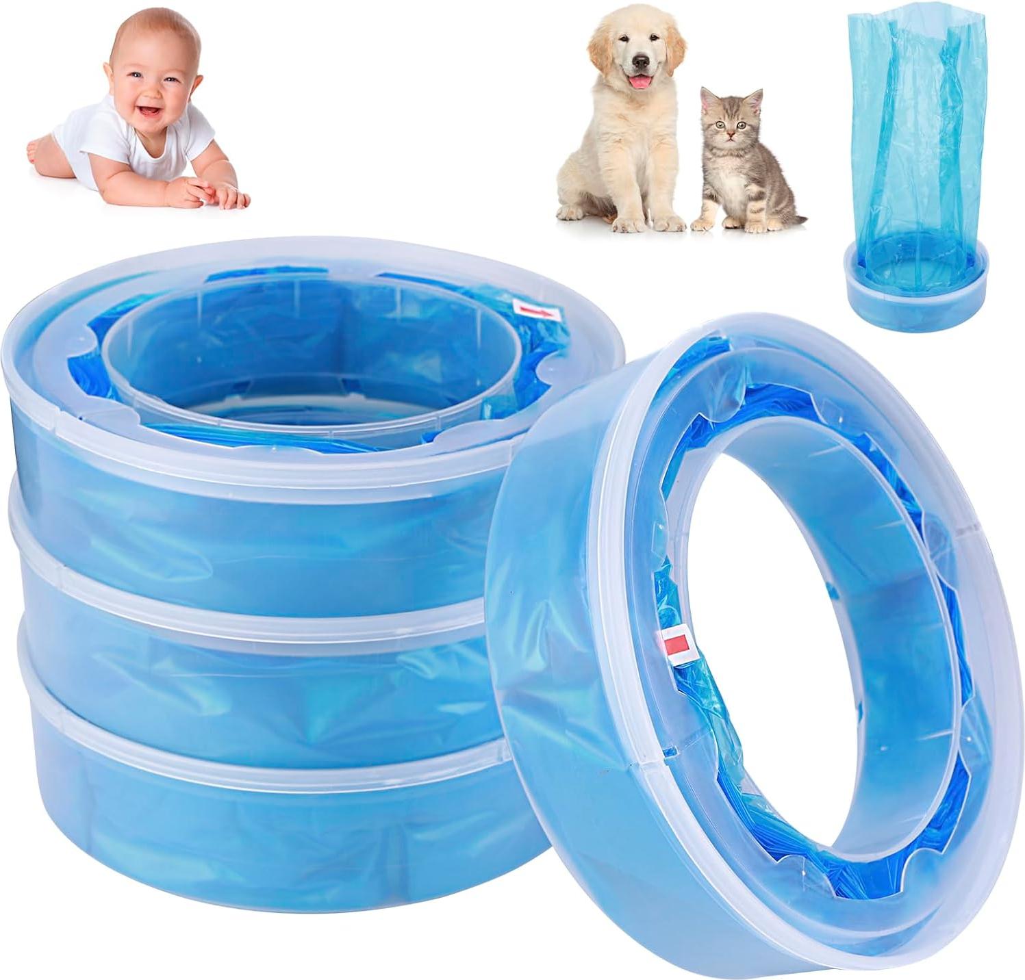 BundiGlassware 4er-Pack Nachfüllpackungen Katzentoiletten, Geruchsresistent BG-FE25N1015A4