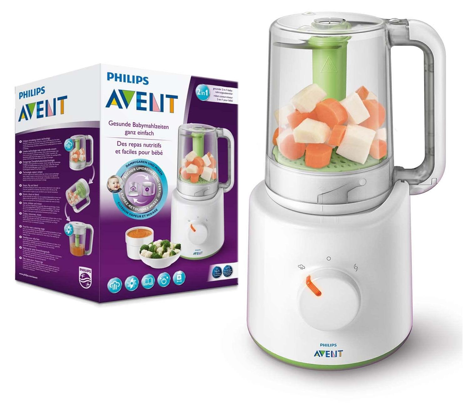 Philips Avent Gesunder 2-in-1-Babynahrungszubereiter SCF 870