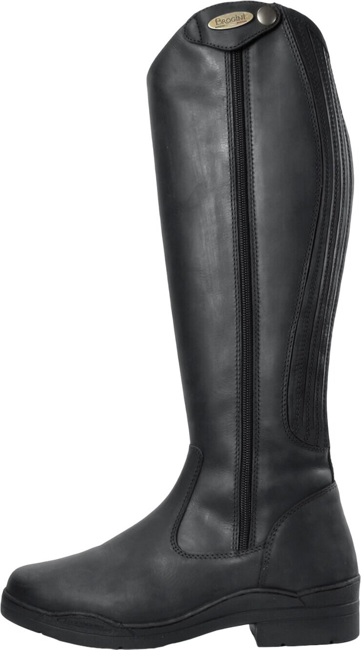 Brogini - Dámske vidiecke topánky "Monte Cervino", olejovaná koža TL5919 (42 EU) (Black)