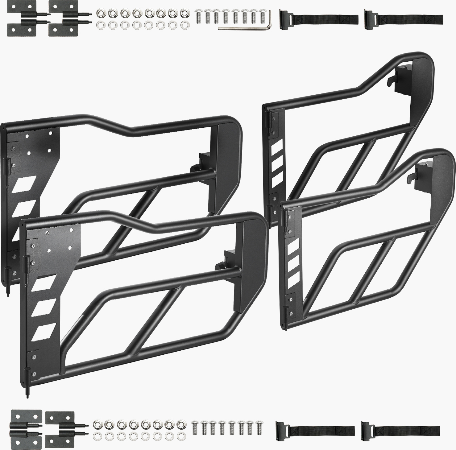 SucceBuy Rohrtüren im Adventure-Stil für Jeep Wrangler JK 2007-2018, 4-Türer YK - GMB - MX - JK - 4