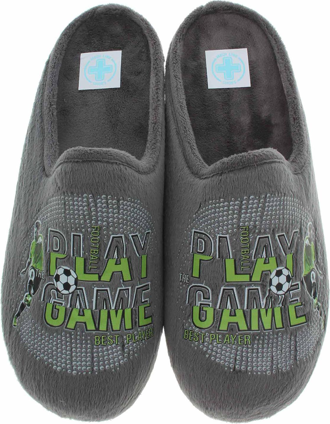 Herren Hausschuhe Medi Line 149-025 gris 44