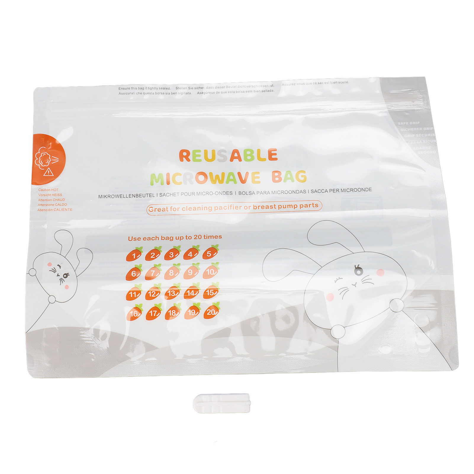 Cocosity Milchpumpe Mikrowellen-Tasche,Babyflaschen Mikrowellen-Tasche,Milchpumpe Mikrowellen-Dampf-Tasche,Milchpumpe Mikrowellen-Dampf-Tasche,Milchpumpe Zipper Mikrowellen-Tasche,Reise-Babyflasche Mikrowellen-Tasche