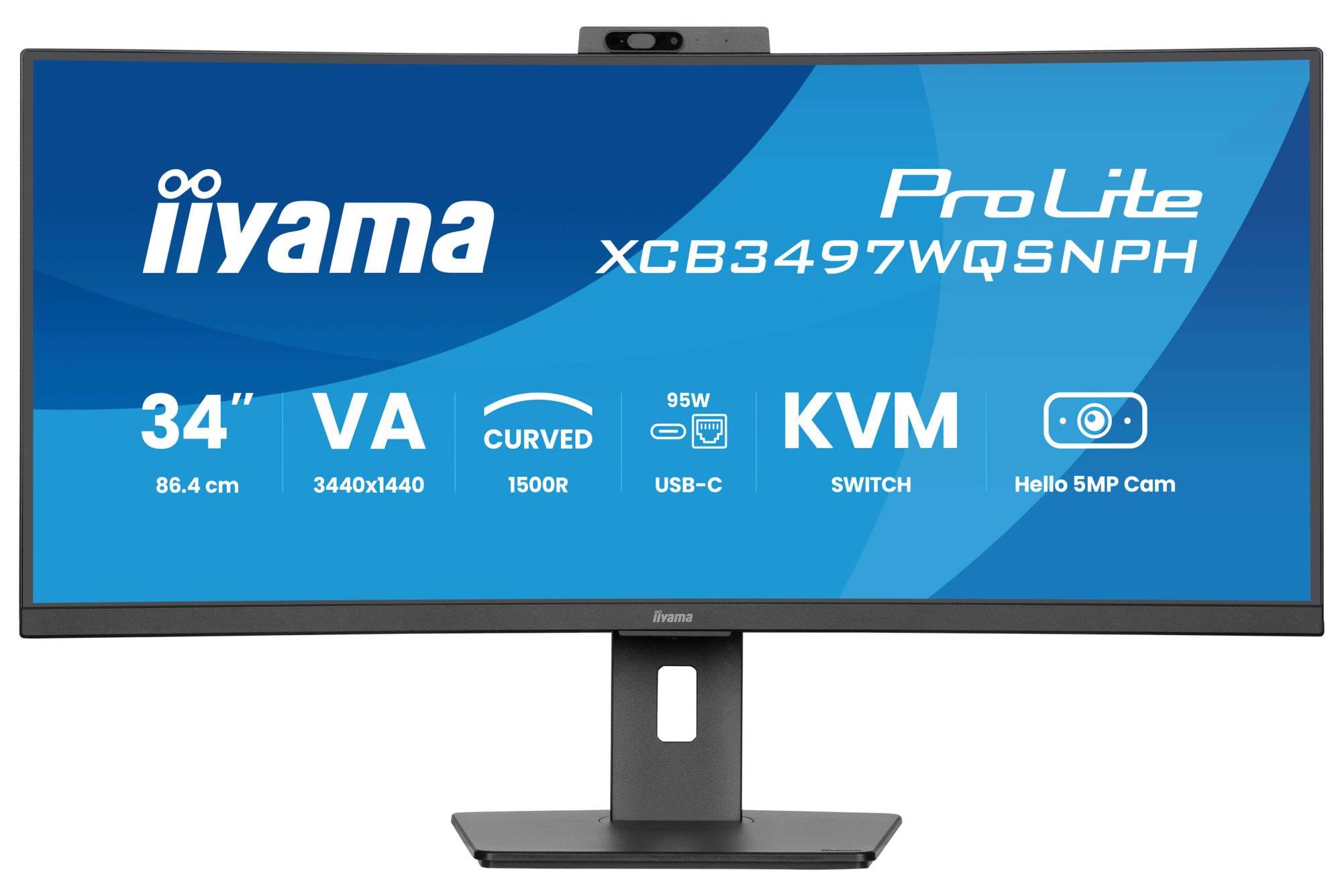 Iiyama Consignment Xcb3497Wqsnph-B1 34 In Uqhd Uw 350Cd/Qm 0.4Ms Usb-C Dock (Lan (Xcb3497Wqsnph-B1)