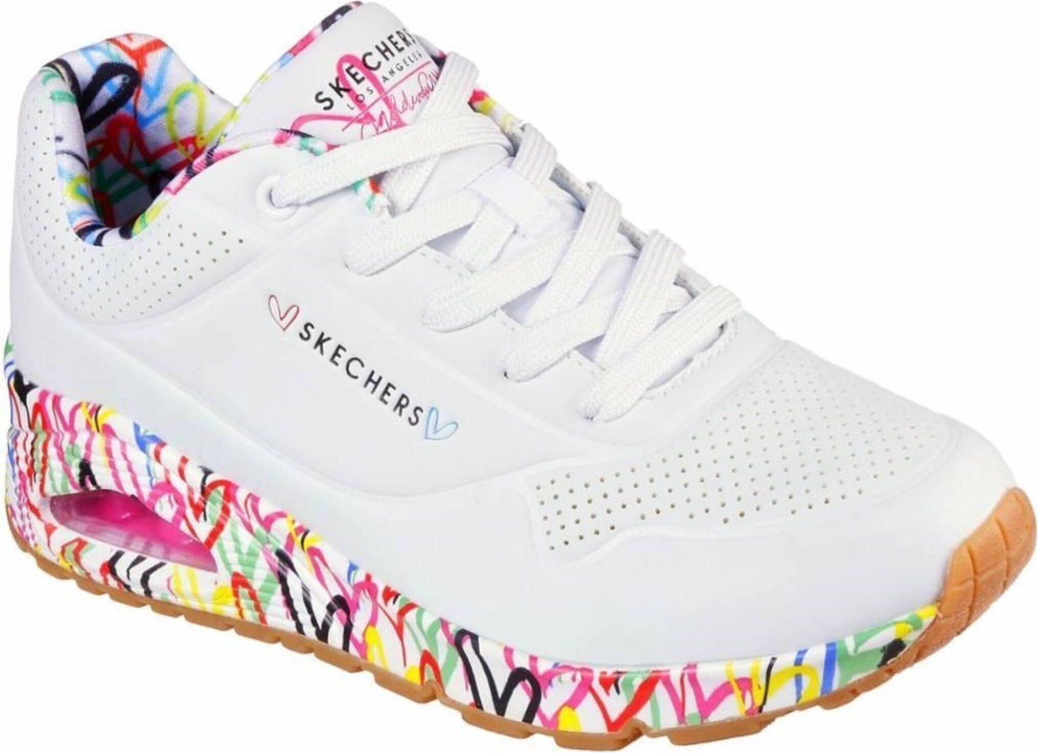 SKECHERS UNO - LOVING LOVE Biela