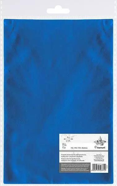 TITANUM Filc A3 niebieski 5szt