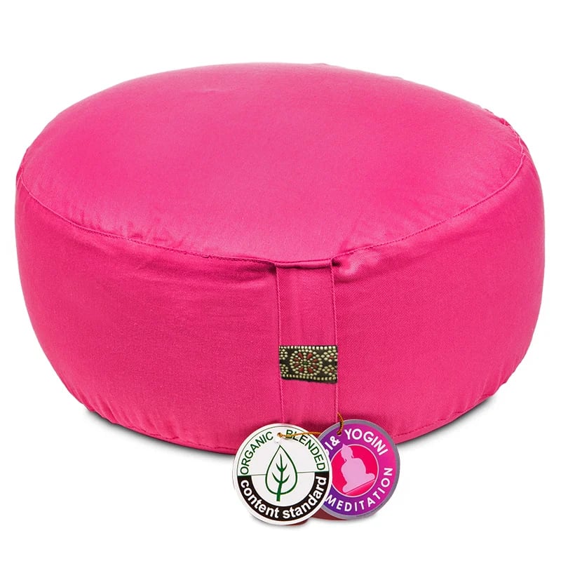 Bahadra Meditationskissen pink Baumwolle(OCS) -- 33x17cm; ±2300g 633