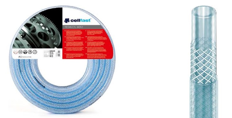 Cellfast TECHNISCHER - technischer Schlauch (8 x 2 mm, 50 m), Farbe Blau