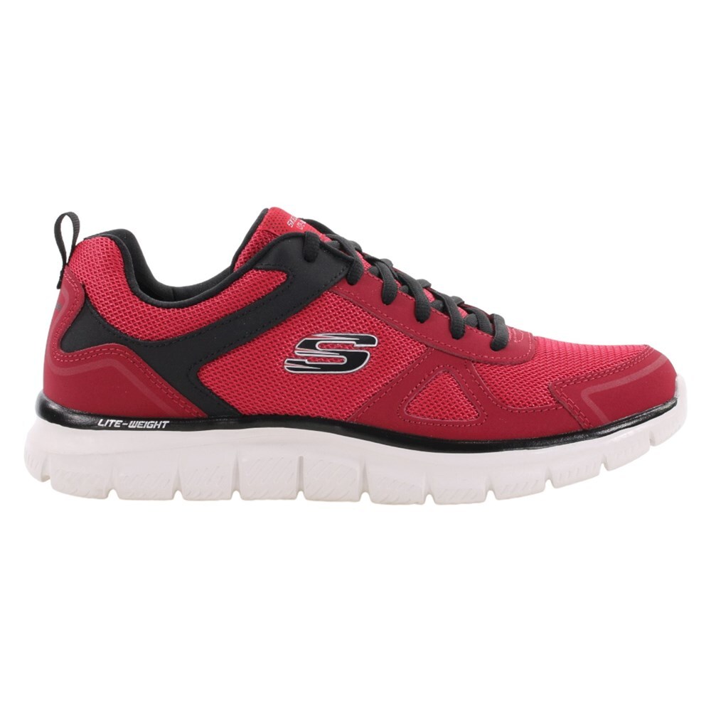 SKECHERS 52631/RDBK Track-Scloric pánske tenisky športové topánky red/black, veľkosť:42, farba:Red