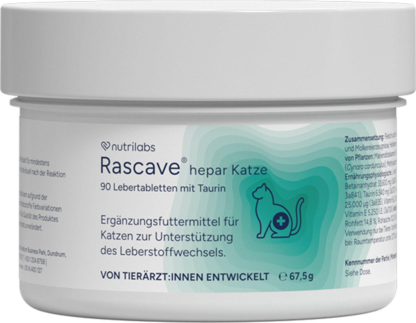 NutriLabs Rascave hepar 90 Kautabletten | für Katzen | Leberstoffwechsel 17835045