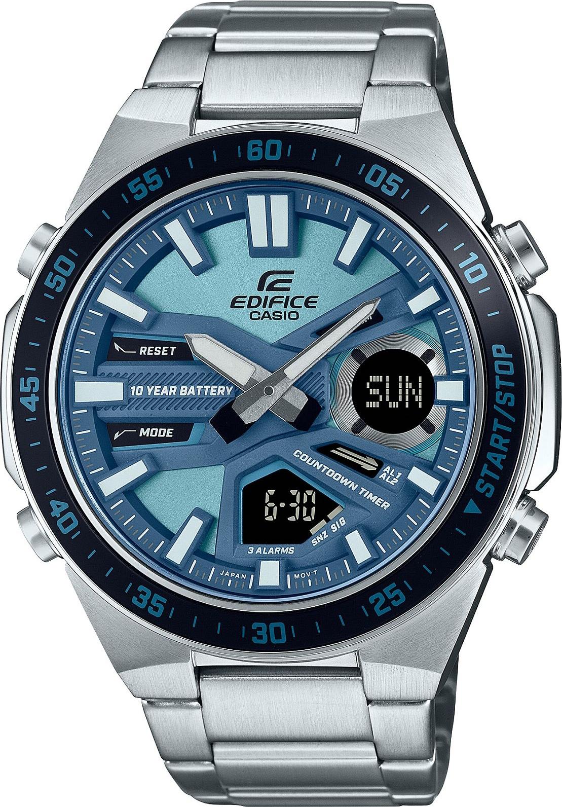 CASIO Edifice Pánske strieborné Casio-EFV-C110D-2BVEF