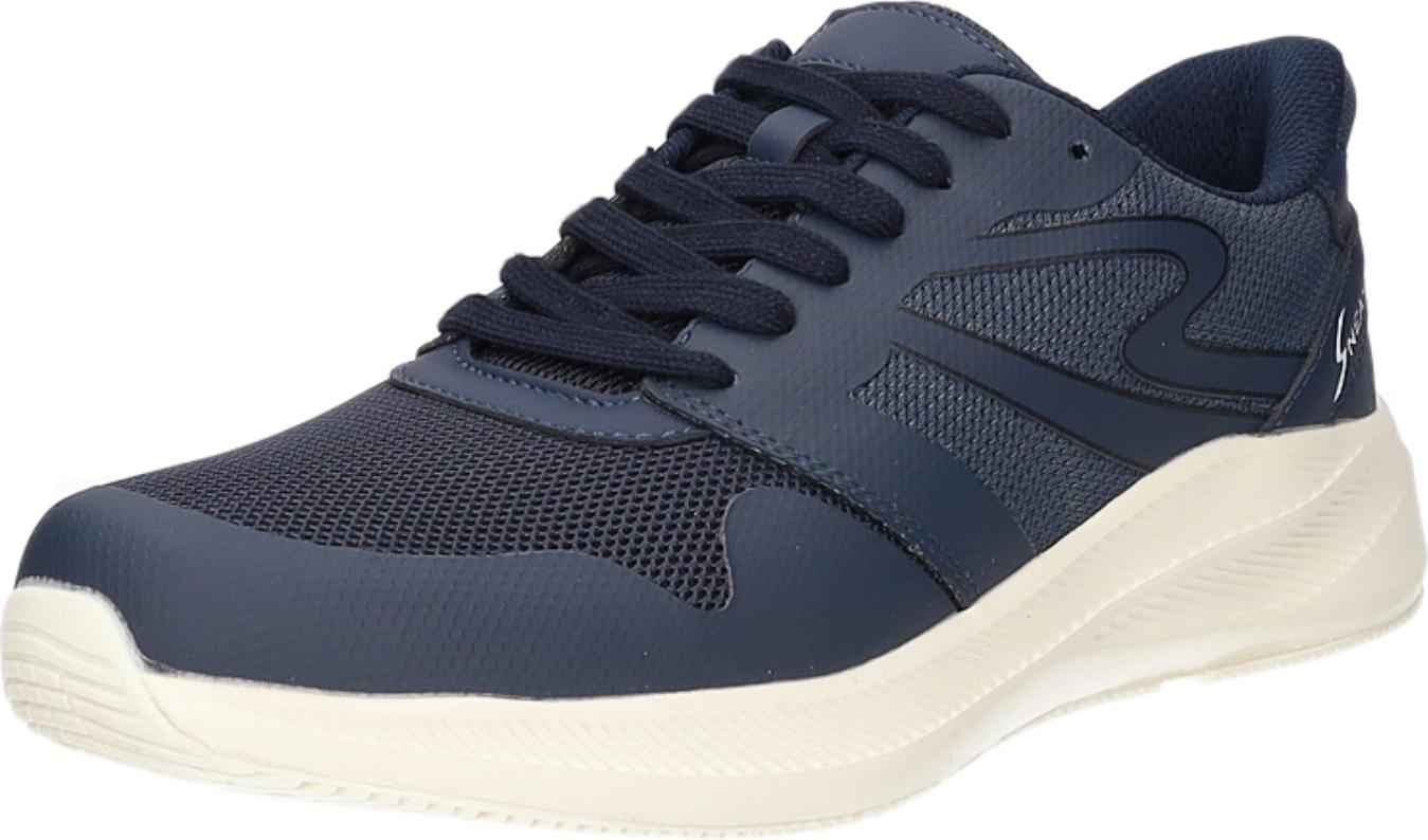 Sneakers Herren-Sneaker Navy-Blau-Beige, Farbe:blau, EU Größe:45 ML-Z2102-5-NA