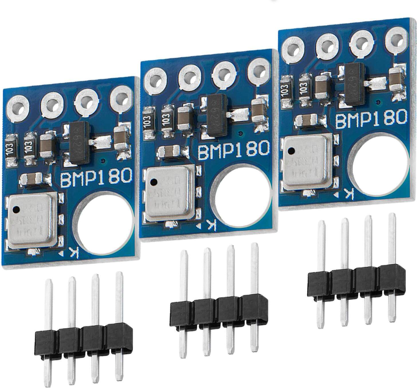 AZDelivery AZ-Delivery Sensoren GY-68 BMP180 Barometrischer Luftdruck und Temperatur Sensor, 3x BMP180 B 1-5