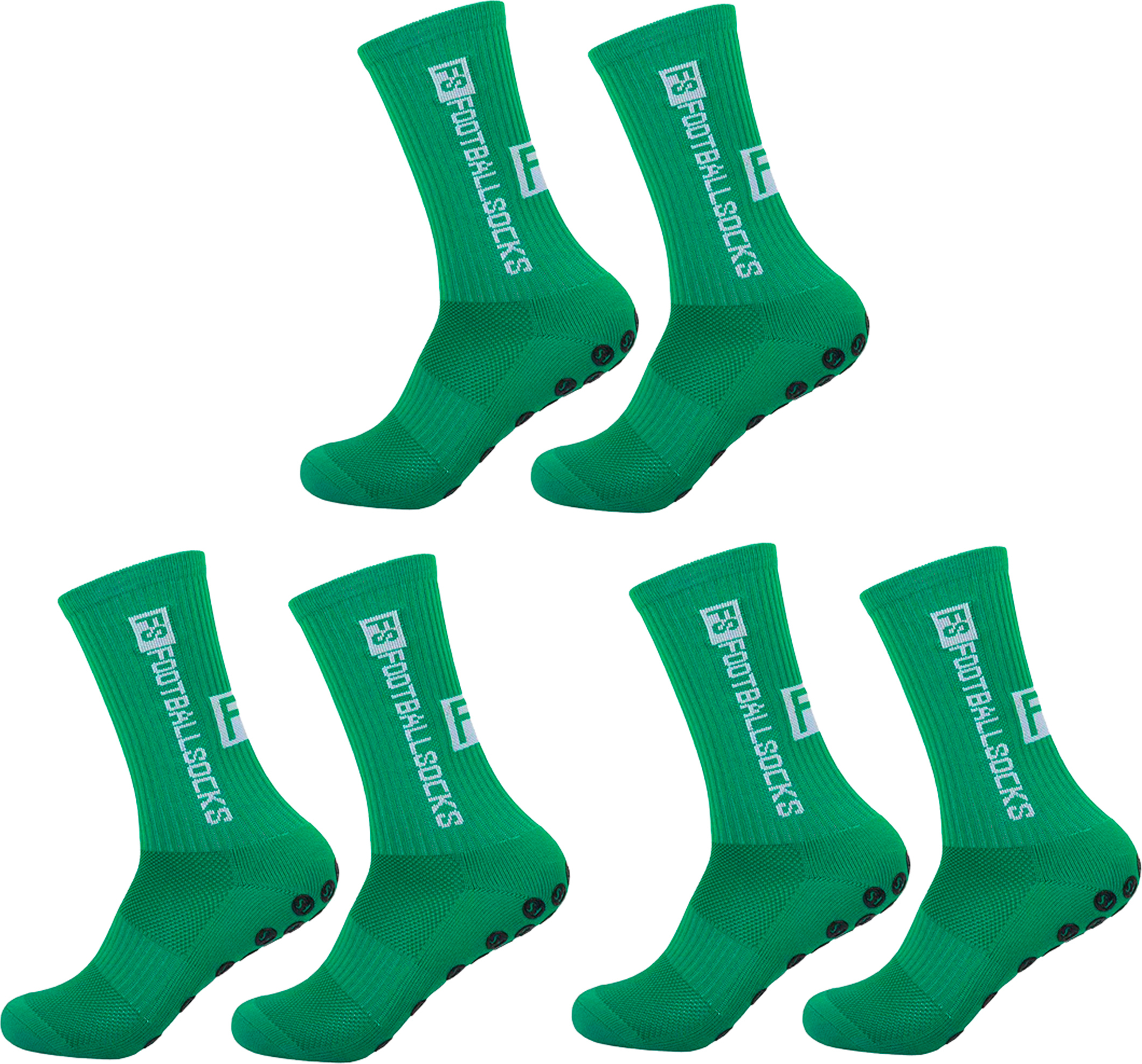 4 Paar Fußballsocken Mit Rutschfester Sohle - Sportsocken Für Fußball, Laufen & Fitness